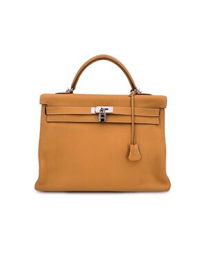 HERMES Borsa a Mano in Pelle Col. Giallo Kelly 40 L