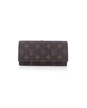 LOUIS VUITTON Portafoglio Vintage in Tela Col. Marrone S