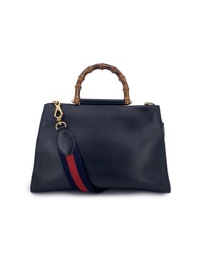 GUCCI Borsa Shopper in Pelle Col. Nero Nymphaea M
