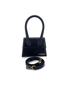 JACQUEMUS Borsa a Mano in Pelle Col. Nero Chiquito S