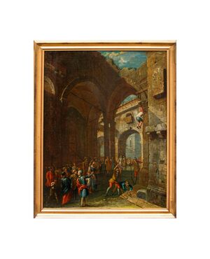17th-18th century, Architecture with martyrdom scene