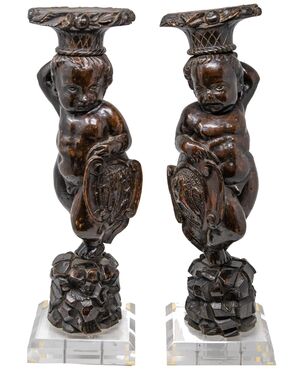17th century, Putti candle holders