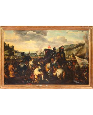 Antonio Calza (Verona, 1658 – Verona, April 18, 1725) - Battle Scene