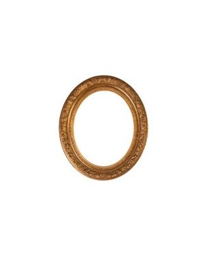 Antique golden oval frame - O/6474 -