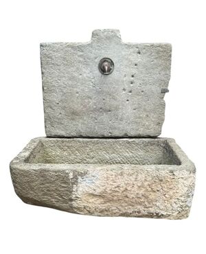DARS681 - Antica fontana a muro, epoca '800, misure cm L 115 x H 115 x P 66