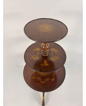 Mahogany etagere, England, 19th century