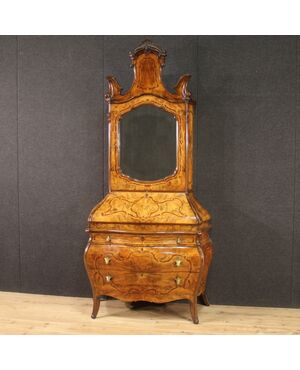 Lombard inlaid trumeau in Rococo style from 20th century