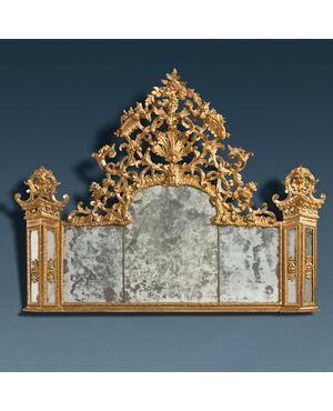Overmantel mirror. Turin, Early 18th Century
