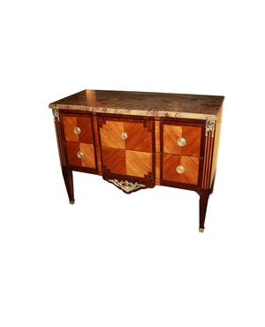 French chest of drawers from the second half of the 19th century, Louis XVI style, in rosewood.