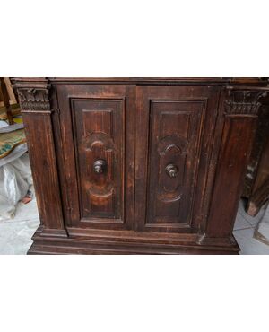 Early 19th century Renaissance style walnut credenza with a beautiful patina