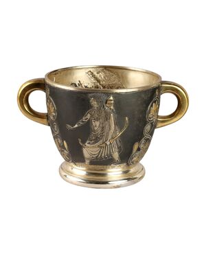 Secchiello in Argento Le Argenterie di Milano di Fiorentini Guido Italia Metà '900 ca.