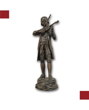 BRONZE SCULPTURE PORTRAIT OF MOZART LATE 19TH CENTURY