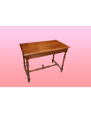 French desk from the 1800s with a turned base