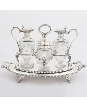George III sterling silver condiment set, Paul Storr, London, 1808