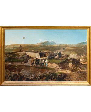 Giulio Gorra (Cremona, 1832 – Torino, 1884), Un episodio della Terza Guerra di Indipendenza: l’avamposto del Tonale del 1866