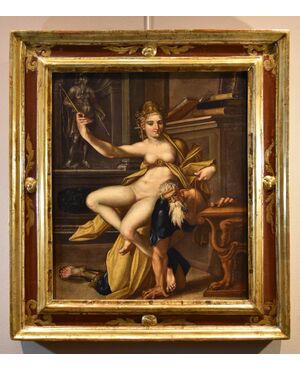 Aristotle and Phyllis, Bartholomäus Spranger (Antwerp, 1546 – Prague, 1611) workshop