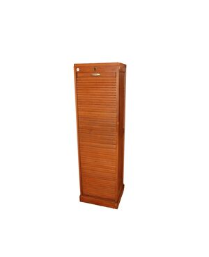 French Roll Top Filing Cabinet, Early 1900s