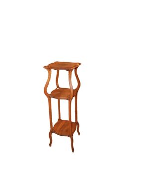Tavolino Trespolo Porta Piante Francese del 1800 in legno di noce