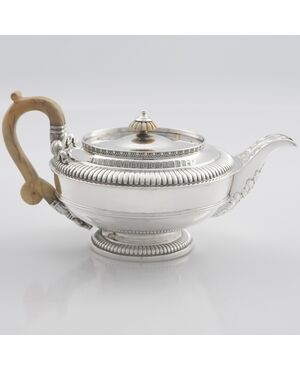 George III sterling silver teapot, Paul Storr, London, 1815