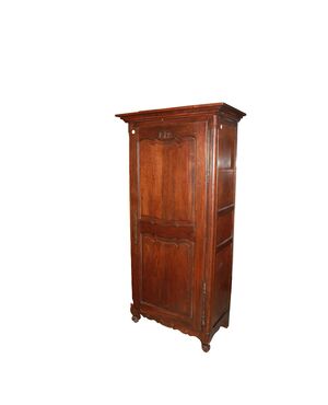 Armadietto Stipo Provenzale ad 1 Porta in Legno di Rovere XIX secolo