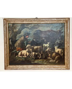 Philipp Peter Roos detto rosa da Tivoli . Francoforte 1657 / Roma 1706