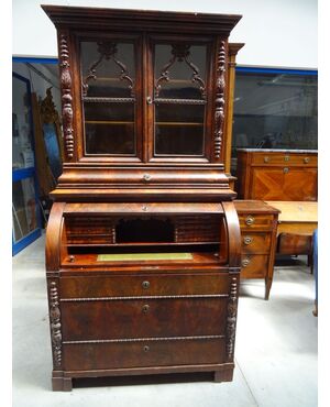 Importante trumeau del periodo Biedermeier in mogano