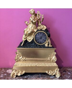 Gilt Bronze Parisian Clock, France 1830