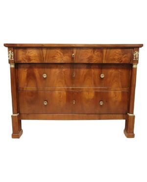 Antique Empire period chest of drawers, RESTORED