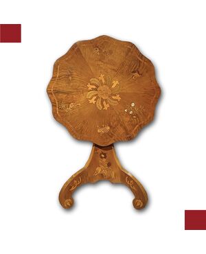 CARLO X INLAID SAIL TABLE, EARLY 19TH CENTURY