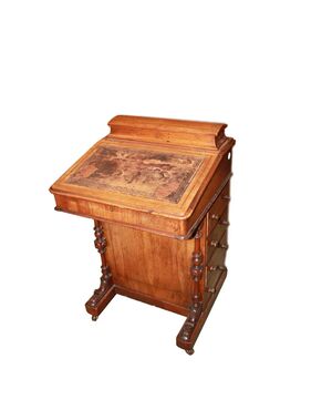 19th century English mahogany Davenport