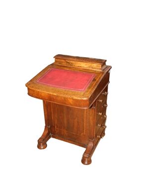 Victorian-style English Davenport travel desk from the second half of the 1800s