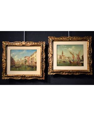 Pair of Venetian Views