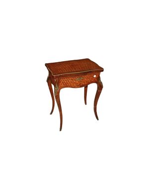 19th-century French Louis XV style toilet table, richly inlaid