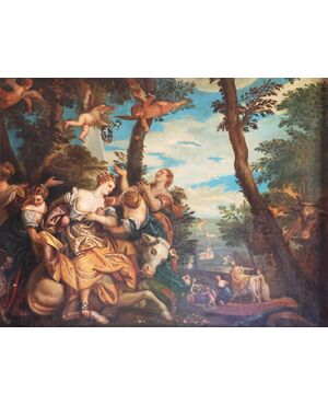 Paolo Veronese copy, Verona 1528 - Venice 1588; The Rape of Europa, Duke of Aosta Collection, late 19th century early 20th century, oil on canvas