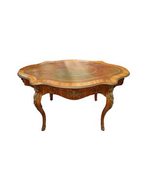 Shaped rosewood desk from 19th-century French Louis XV style