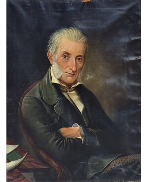 Portrait of a gentleman – Late 19th century, strong expressiveness, to be restored