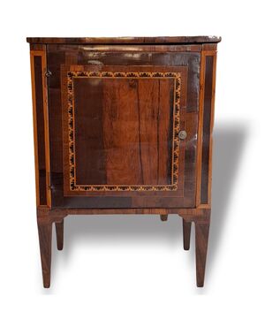 INLAID NIGHTSTAND - LOMBARDY - LOUIS XVI