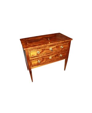 Small Louis XVI Style Walnut Chest of Drawers from the 1800s