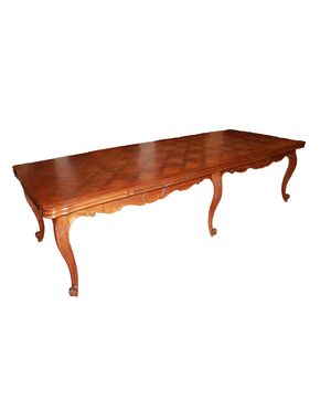 Large Extendable Rectangular Provençal Style Table, 3 meters, 19th century