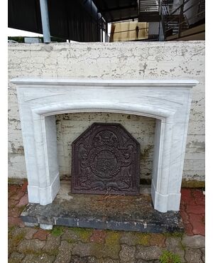 Marble fireplace H 105 - W 128 - D 38.5