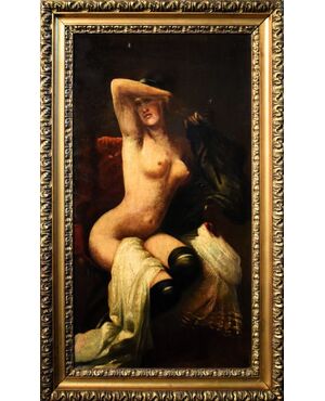 Female Nude with Black Stockings