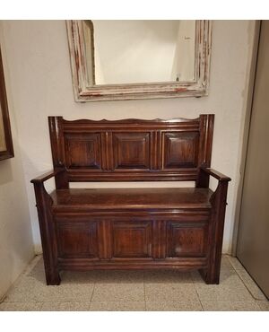 Walnut chest bench