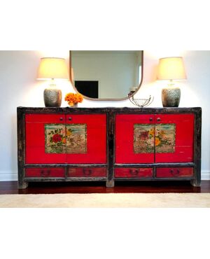 Credenza cinese laccata