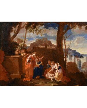 Moses Saved from the Waters, Workshop of Nicolas Poussin (Les Andelys 1594 - Rome 1665)