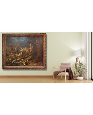 LARGE STILL LIFE - FLEMISH AREA - EARLY 20TH CENTURY