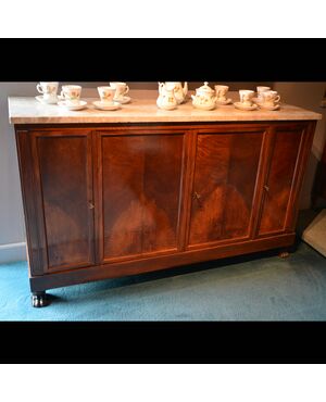 Ligurian sideboard with marble top