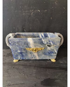 Esclusivo portagioie in lapislazzuli - 37 x 14 cm