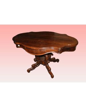 Louis Philippe style rosewood coffee table, 1800s, French