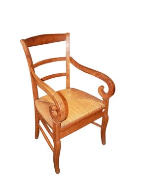 Poltrona Francese stile Provenzale del 1800 in Legno di Noce