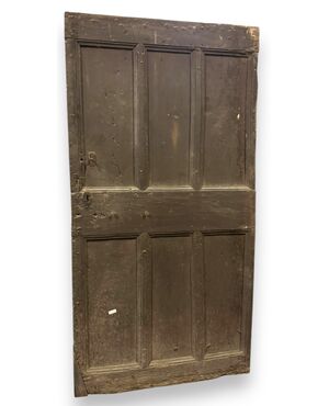 PTCR516 - Antique rustic door, 18th/19th century, dimensions cm W 95 x H 184